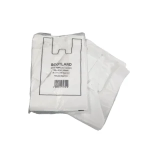 Scotland White Vest Carrier bags