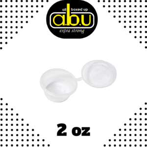 2oz PP Hinged Sauce Cup (Qty 1000)