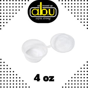 4oz PP Hinged Sauce Cup (Qty 1000)